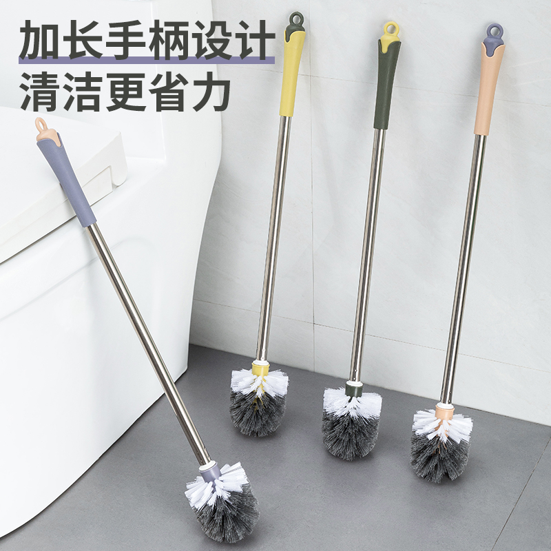 不锈钢长柄马桶挂式厕所刷子刷