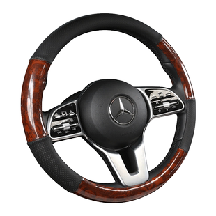 北汽新能源方向盘套ec180 c3 ex360 ev150 eu5免缝桃木纹方向盘套