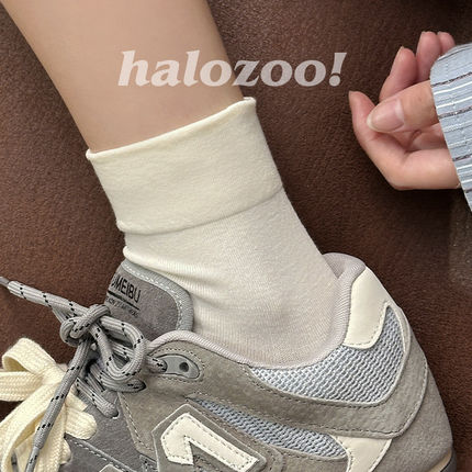 白色袜子女款短袜纯棉袜秋冬季短筒袜2025新款爆短款筒无骨袜女士