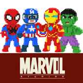 超级英雄蜘蛛侠积木钢铁侠拼装 微小颗粒漫威拼图益智男孩儿童玩具