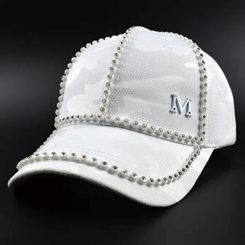 Sharp stone quality goods Cap three-dimensional Rhinestone Baseball cap summer Korean Edition Traveling Visor Sun hatin the Accessories/Leather belt/Hat/Muffler , Hat  category - from Buy2taobao.com to provide professional Taobao agent buy service