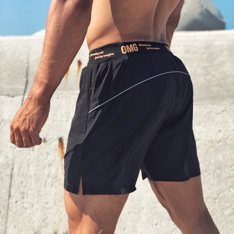 OMG运动 透气薄款宽松弹力内衬运动短裤男跑步训练健身三分裤夏季,运动服/休闲服装,运动中长裤／短裤,淘宝优惠券,粉丝福利购,淘宝优惠卷