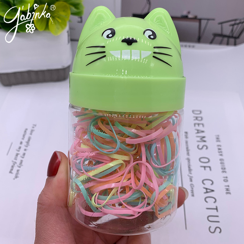 韩国加厚皮筋少女简单头绳儿童