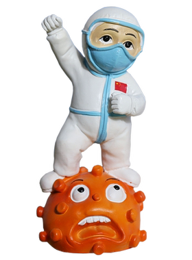 抗疫纪念品白衣天使礼物医护摆件