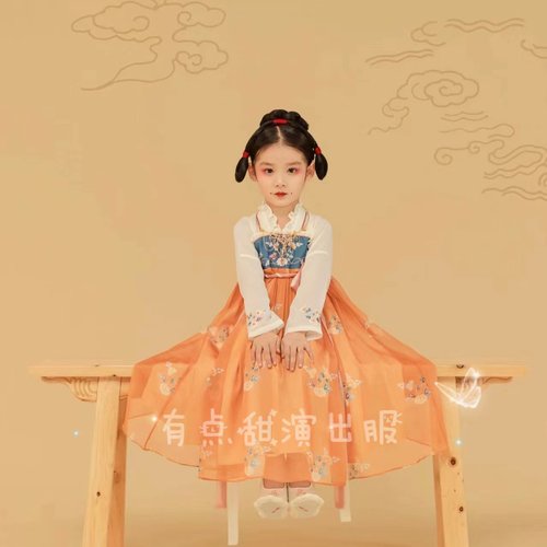 新款汉服襦裙女童古装飘逸汉服