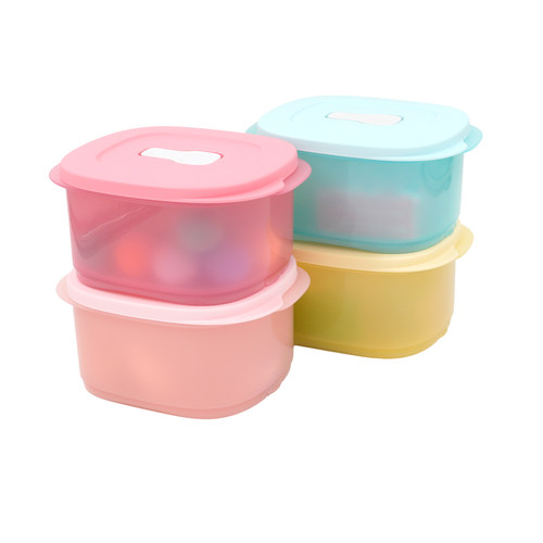特百惠微波层叠小方盒专柜正品