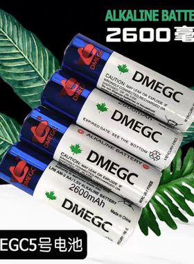 DMEGC五号电池智能锁专用5号碱性干电池2600mAh高容【不可充电】