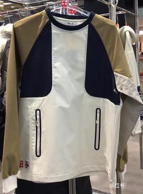 中国李宁2025春新 x CHUMS联名男女同款宽松长袖套头衫潮 AAEV011