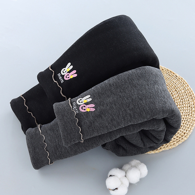 女童冬季打底裤棉裤加厚裤子夹棉