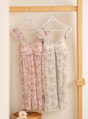 都市丽人女士LHH6C8吊带自带胸垫防尴尬甜美少女风可外穿公主睡裙