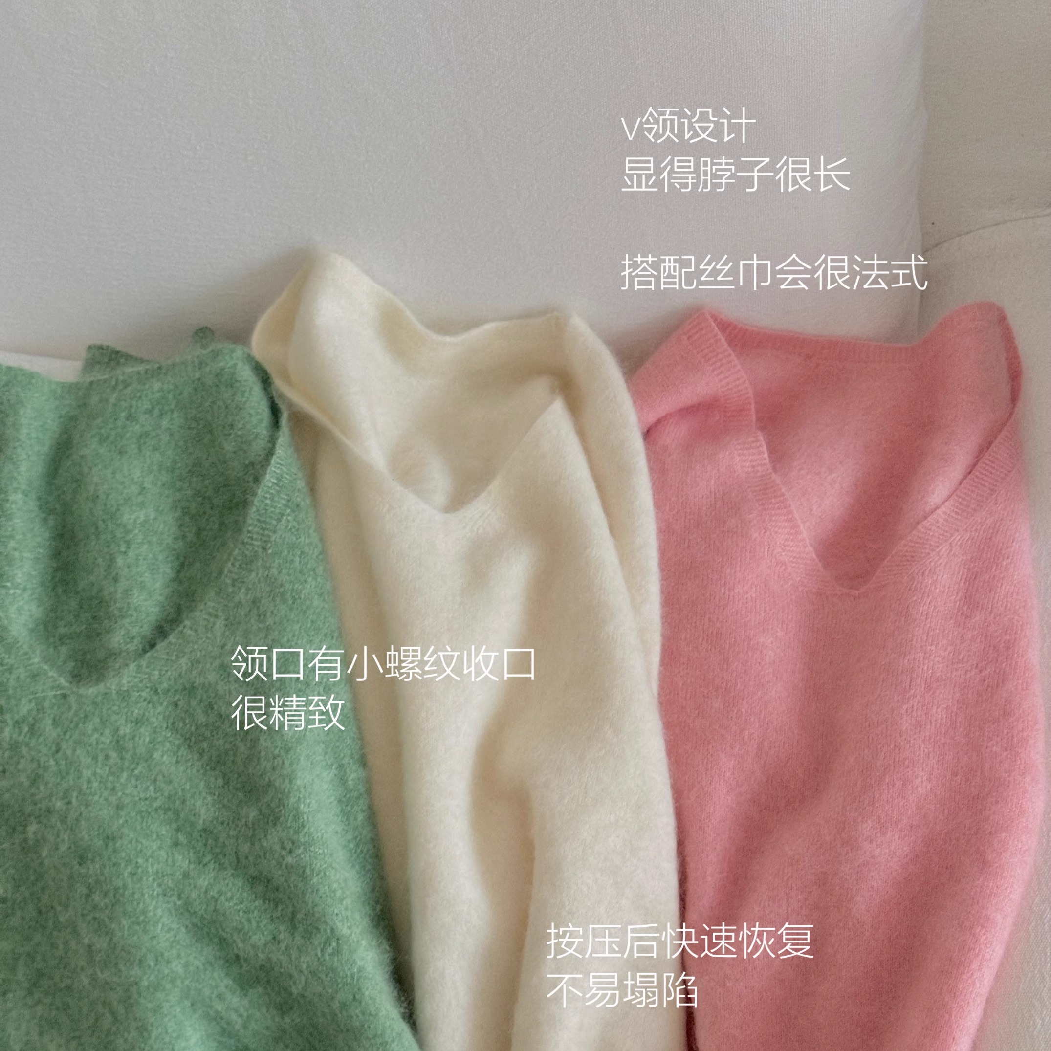 知更鸟昂酱小个子羊毛羊绒毛衣