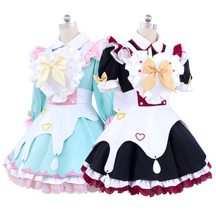 秀琴家 主播女孩重度依赖cos女仆装 糖糖 超天酱cos服  甜品天堂