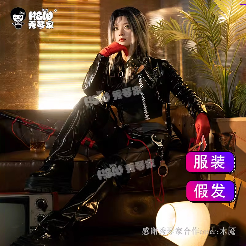 秀琴家 无期迷途 安吉尔cosplay服装 皮衣套装 游戏女装御姐套装