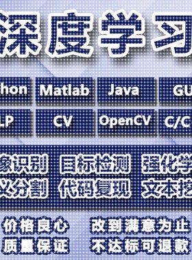 python深度学习nlp代做写神经网络cv辅导机器学习建模算法opencv