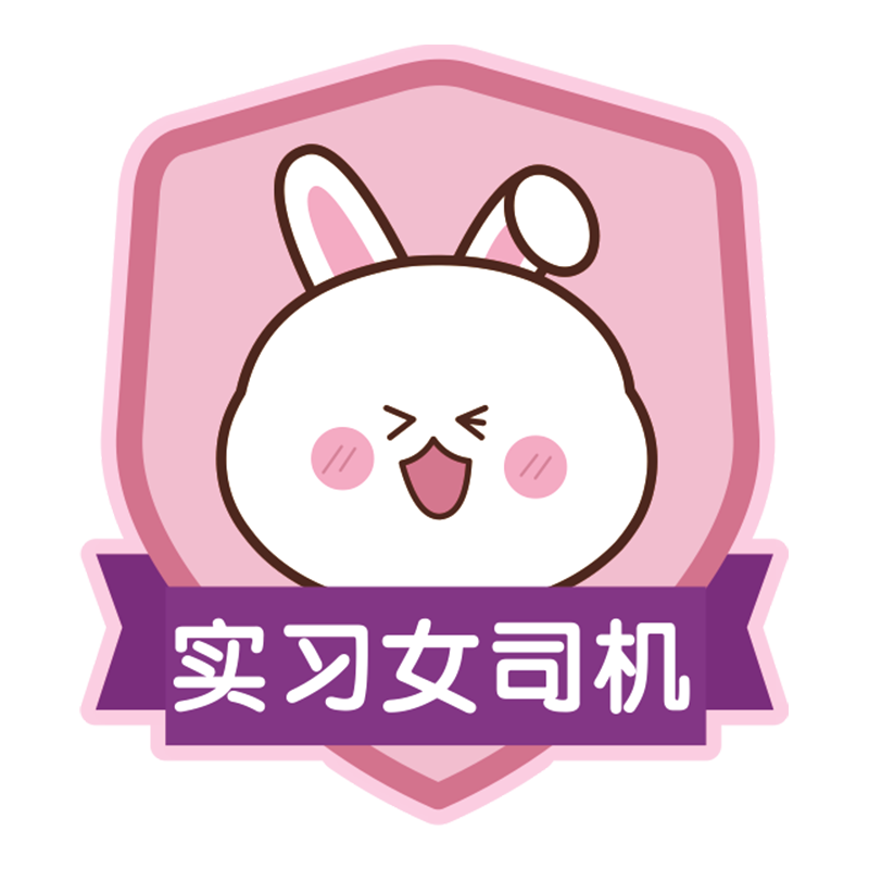 实习期熊兔女司机搞笑文字手上