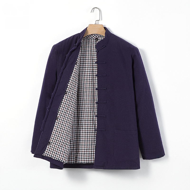 中老年冬装可拆卸纯棉男手工棉花