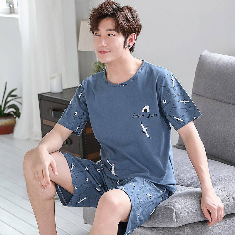 夏季新款纯棉可外穿睡衣家居服