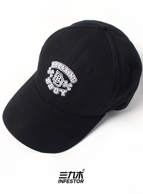 三九木 原创breaking鸭舌帽ins潮牌男潮流休闲软顶帽子bboy棒球帽