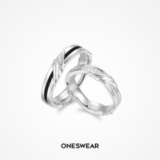 ONE SWEAR/梵誓雅典 18k金订婚戒指铂金钻石婚戒情侣结婚对戒定制