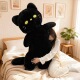 高颜值超大号黑白猫咪毛绒抱枕玩具陪睡娃娃玩偶情人节礼物送女