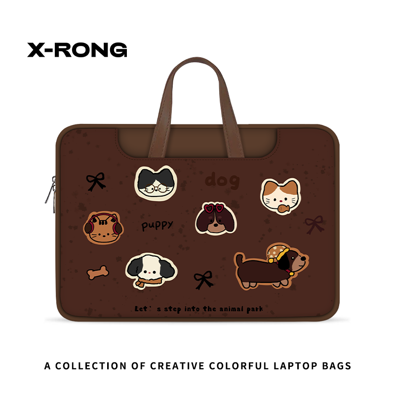 湘融可爱动物美拉德风笔记本电脑包手提女适用华为matebook14寸苹果15.6寸联想小新13寸笔记本平板收纳包新款,3C数码配件,笔记本电脑包,淘宝优惠券,粉丝福利购,淘宝优惠卷