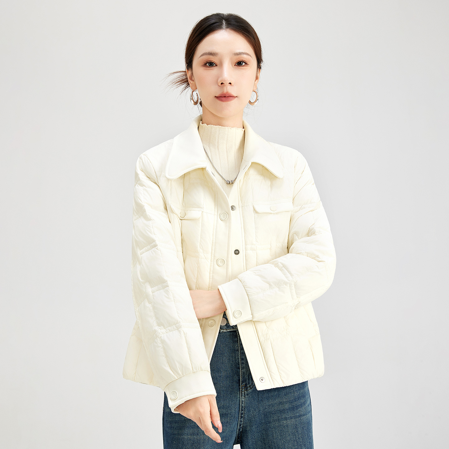 水墨佳人2025新款轻薄款羽绒服