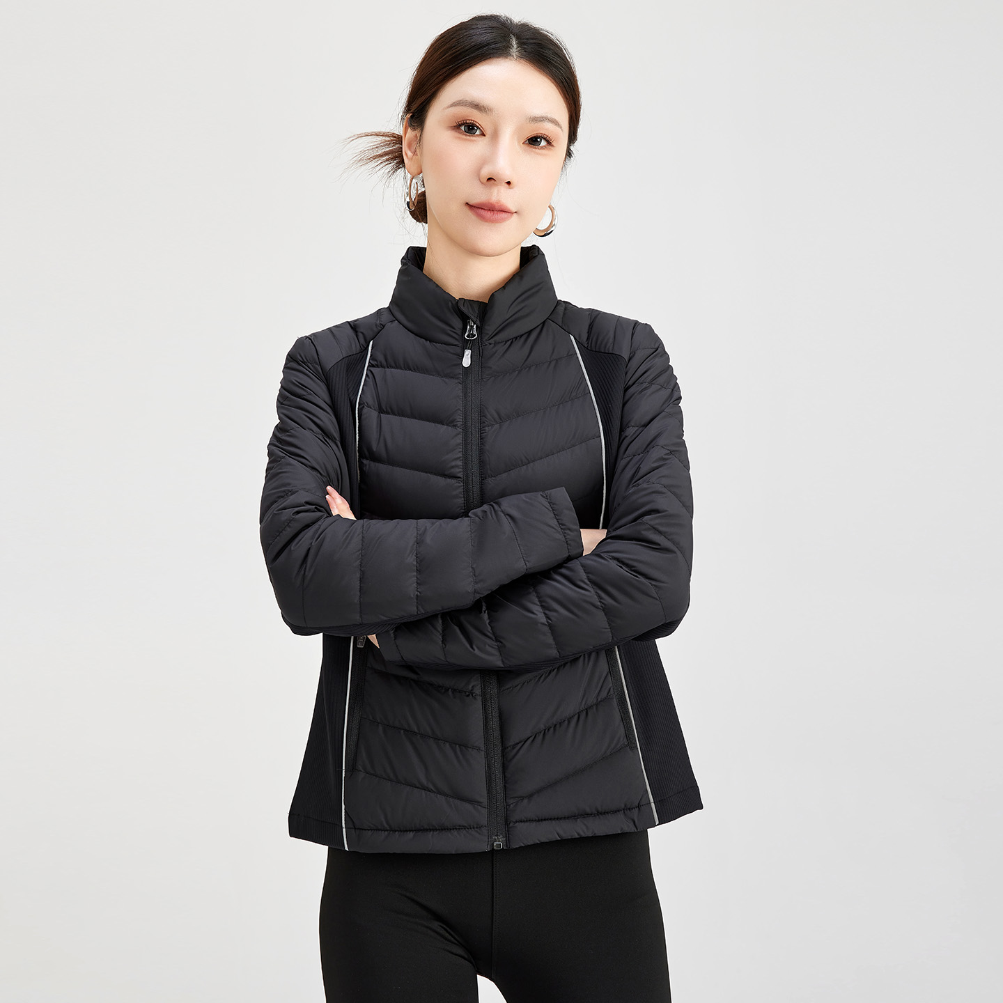 水墨佳人90鸭绒显瘦保暖羽绒服