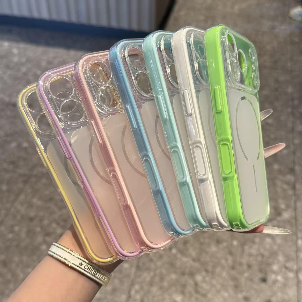 高颜值肤感撞色二合一适用iPhone17promax磨砂透明手机壳苹果16Pro秒变壳情侣15plus/13/14软壳1