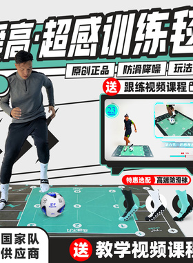 爱高足球训练毯室内足球训练垫送教学视频足球训练辅助器材防滑