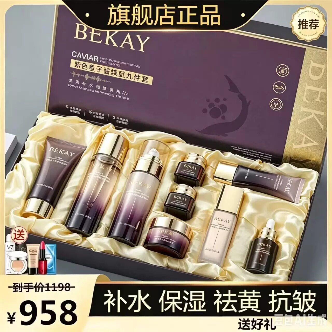 七夕情人节护肤品水乳套装官方旗舰店正品补水保湿抗皱化妆品全套