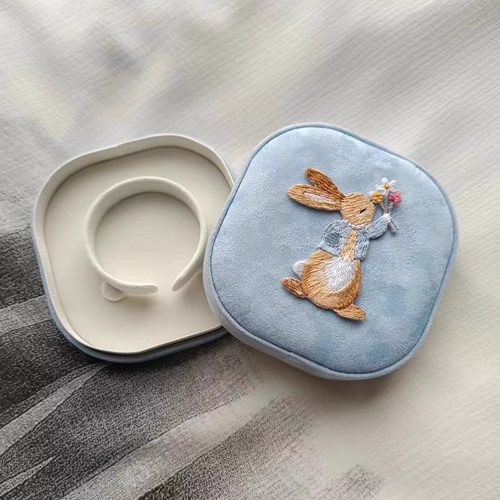 丝绒可爱大气手镯手链收纳首饰盒