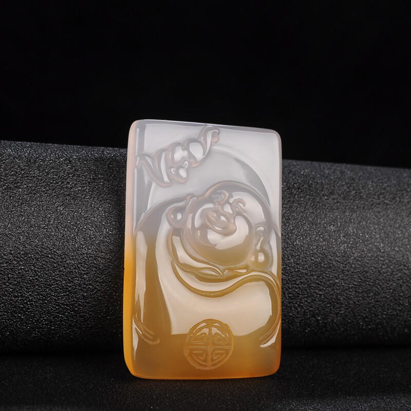 Ice Chalcedony Laughing Buddha Pendant Pendant agate Maitreya Buddha Gong men and women Jade Pendant Necklace Emerald Pendant Party cardsin the Accessories/Fashion Jewelry, Pendant/Pendant  category - from Buy2taobao.com to provide professional Taobao agent buy service