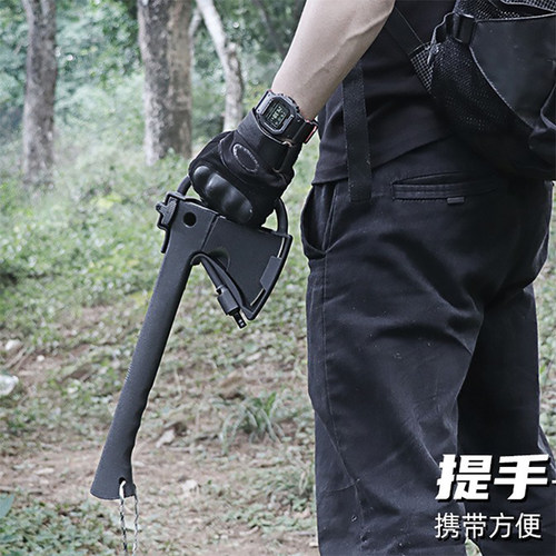 户外多功能斧子消防劈柴战术
