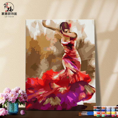 数字油画材料包丙稀中欧解压调节