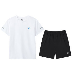 特步童装男童短袖套装2026夏季新款儿童速干运动2件套短裤T恤夏装