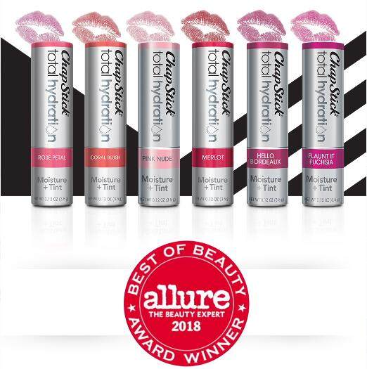 美国chapstick俏唇hydration淡彩润唇膏 珊瑚色/玫瑰花瓣/梅洛色