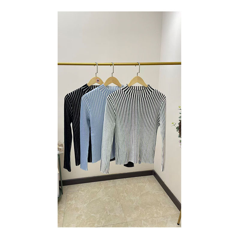 秋冬羊绒打底衫女半高领竖条纹修身显瘦软糯羊绒针织内搭羊绒上衣,女装/女士精品,毛针织衫,淘宝优惠券,粉丝福利购,淘宝优惠卷