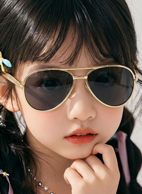 儿童双梁蛤蟆太阳镜户外防晒