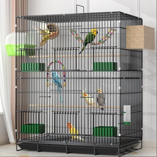 2025新款鸟笼子生态别墅大号虎皮鹦鹉笼玄凤鹩八哥笼牡丹文鸟豪华