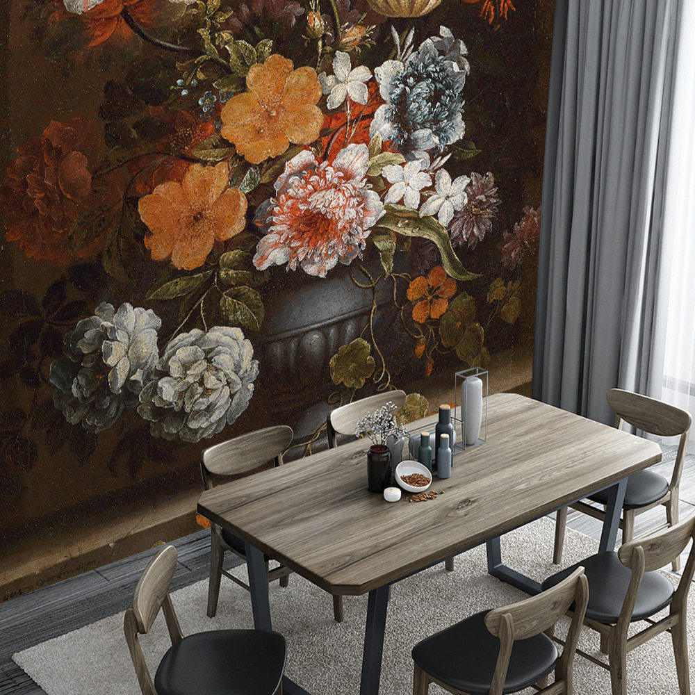 bh032 超立体浮雕画墙纸墙布壁画电视背景墙客厅珠宝花卧室壁纸