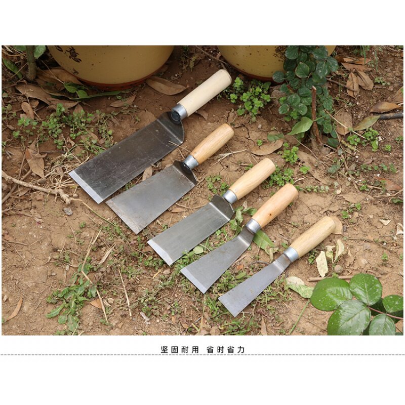 木柄小铲子加厚铁铲挖野菜专用铲栽花铲移苗铲压瓜铲园林园艺工具