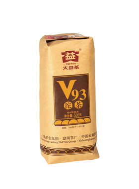 大益茶v93普洱茶熟茶500g/包2022年2201批次大益普洱茶熟茶