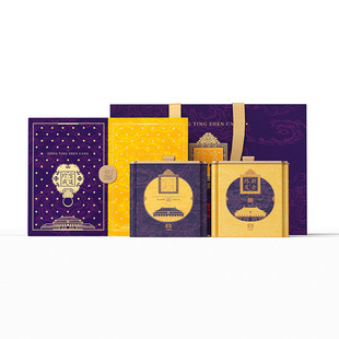 大益茶宫廷珍藏礼盒 普洱茶熟茶宫廷珍藏200g+新会三年陈皮50g