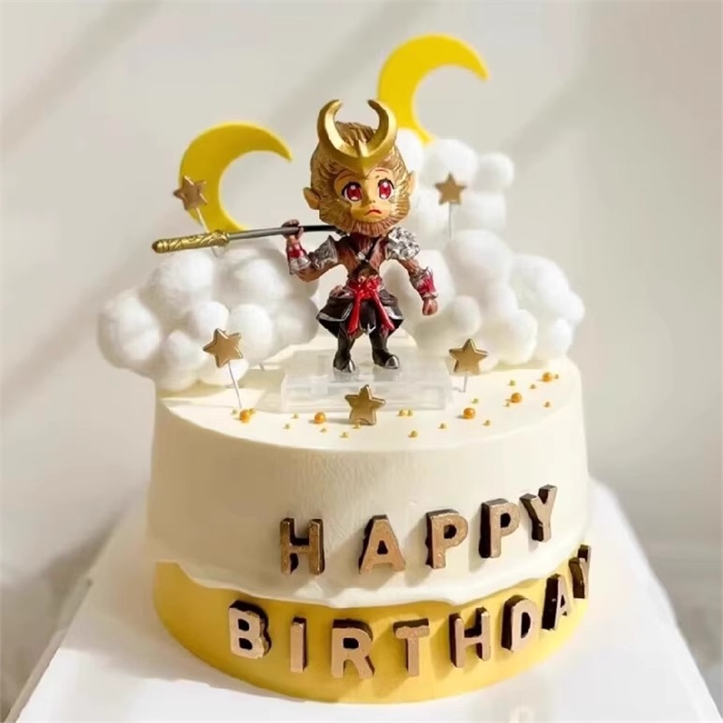 王者荣耀孙悟空蛋糕装饰卡通齐天大圣猴子手办儿童男孩生日摆件