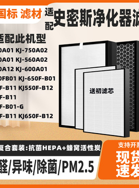 适配AO史密斯空气净化器滤网KJ-750A01/A02 KJ-560A01/A02/12滤芯