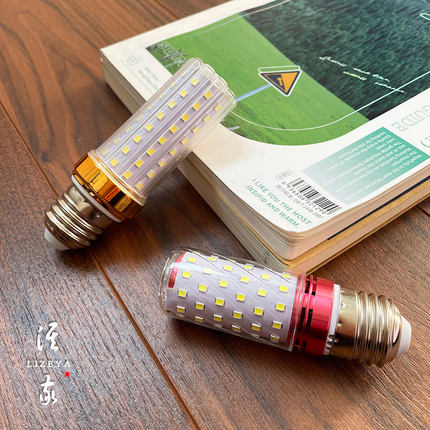 LED灯泡罗口节能超亮螺丝口暖光老式筒灯水晶灯炮新中式客厅吊灯