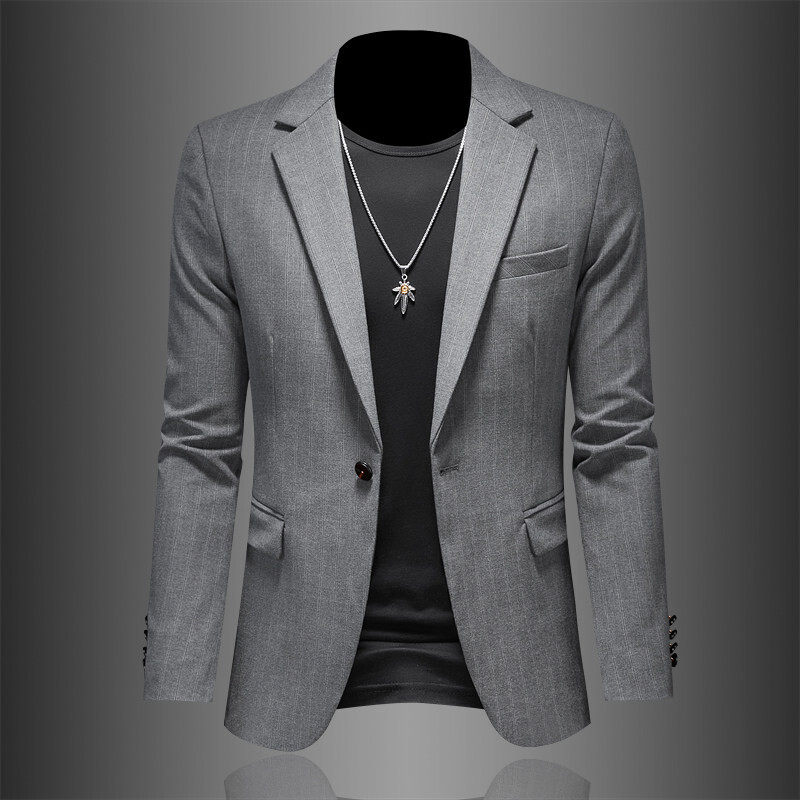 春秋2026新款韩版西装男装便西服四季外套6908