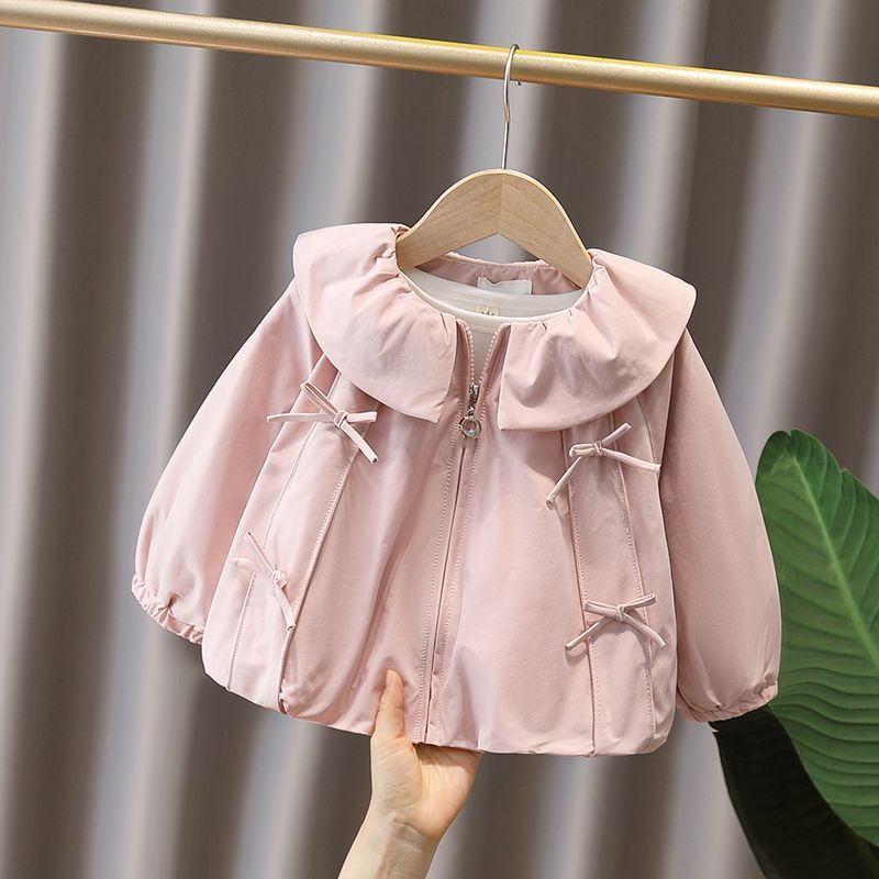 女童外套春秋款2025新款儿童宝宝洋气韩版上衣小童女孩秋季风衣潮