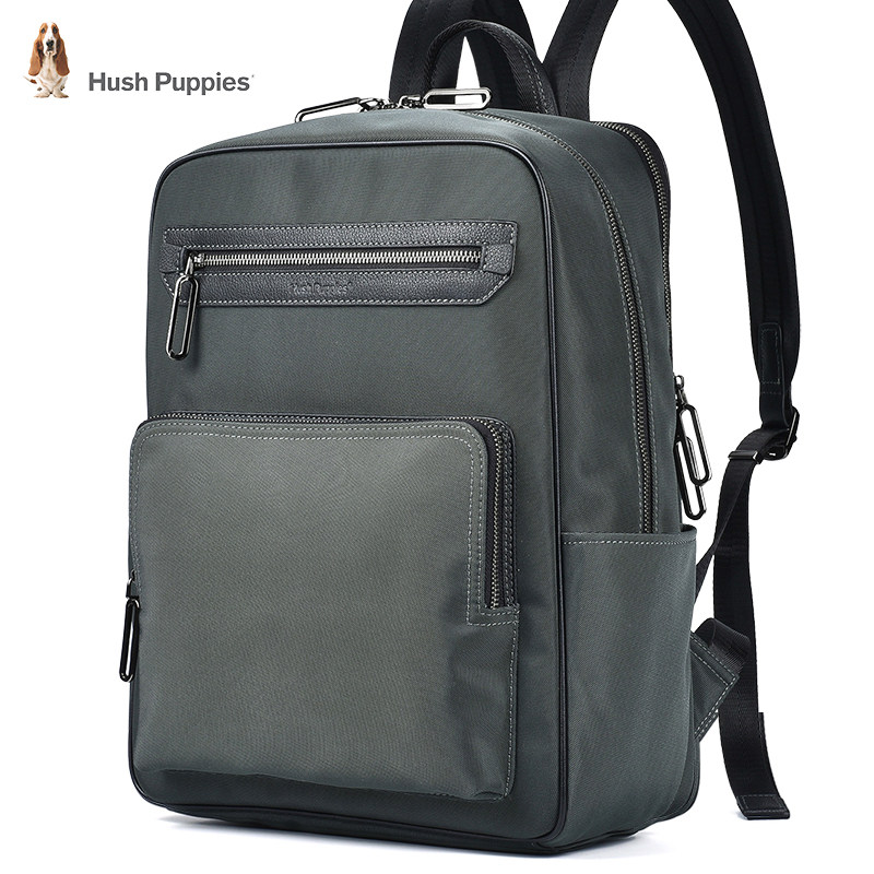 暇步士 大容量双肩包男帆布商务男士背包电脑男包休闲旅行背包