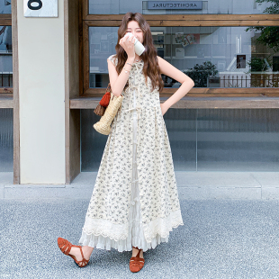 2552 碎花连衣裙气质长裙单件外衫 P115控168 夏季 现货2025新款